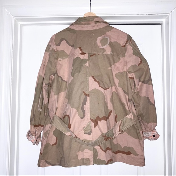 Anthropologie Lida Utility Jacket Camo Pink LP - Picture 5 of 9